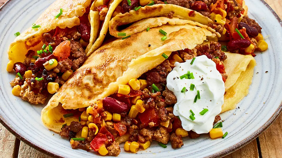 Texmex-Pfannkuchen Rezept - Foto: LECKER @ Bauer Media Group Texmex-Pfannkuchen Rezept - Foto: LECKER @ Bauer Media Group