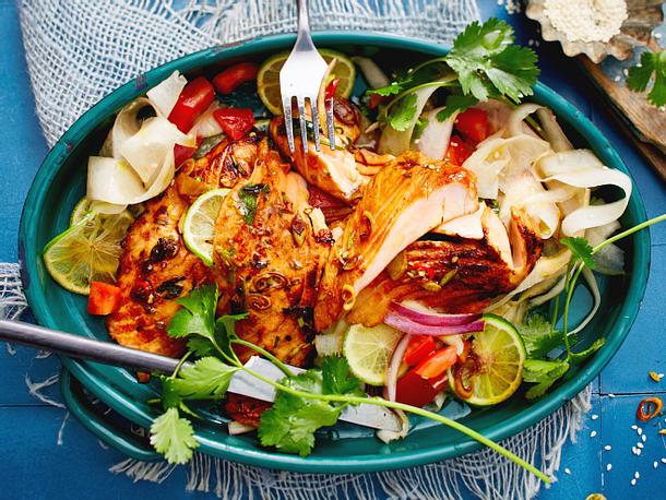 Thailachs mit Rettichsalat Rezept Thailachs mit Rettichsalat Rezept