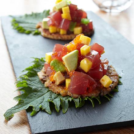 Thunfisch-Avocado-Sashimi Rezept Thunfisch-Avocado-Sashimi Rezept
