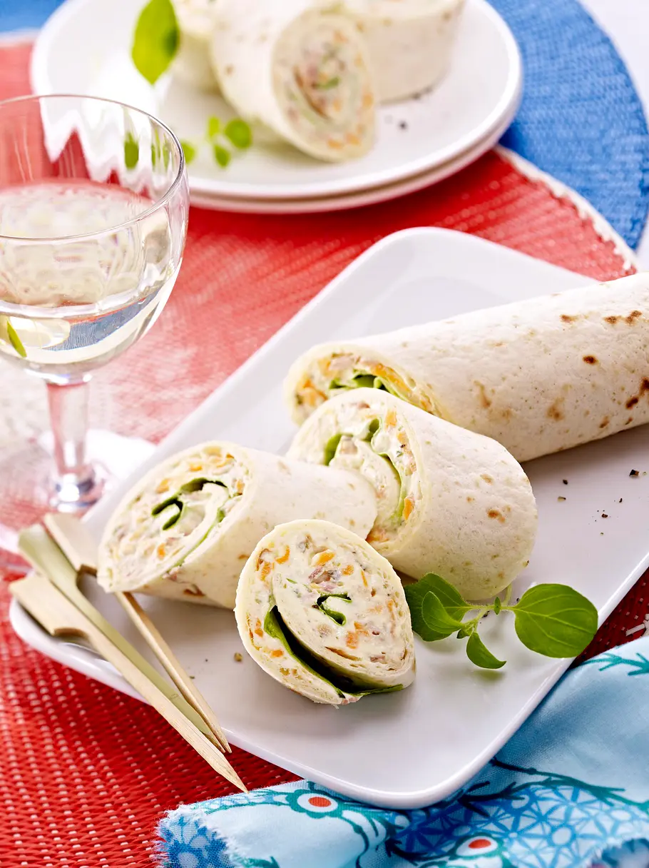 Thunfisch-Wraps Rezept Thunfisch-Wraps Rezept