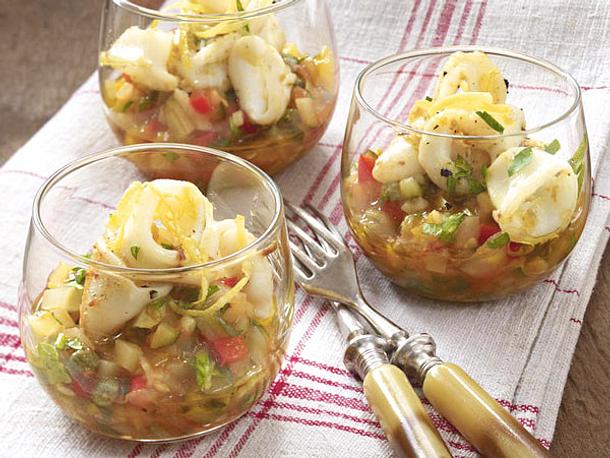 Tintenfisch auf Gemüseragout Rezept