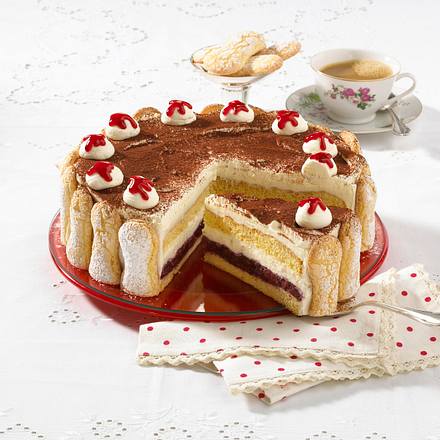 Tiramisu-Kirsch-Torte Rezept