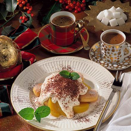 Tiramisu mit Pfirsich Rezept