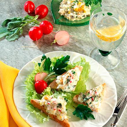 Toastecken mit Ei-Remoulade Rezept Toastecken mit Ei-Remoulade Rezept