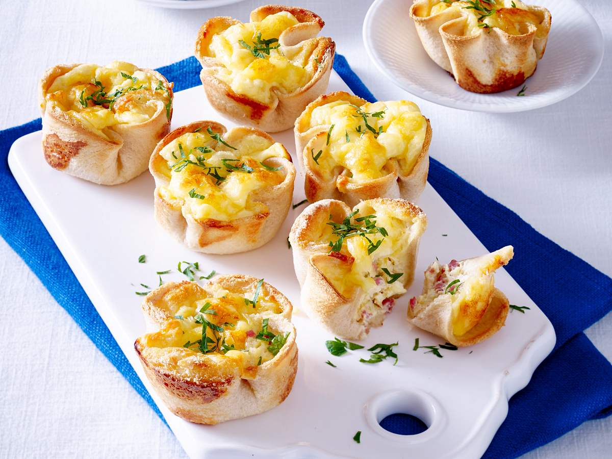 Toastmuffins mit Käse-Schinken-Füllung Rezept