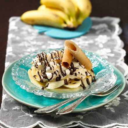 Toffee-Sahne auf Banane Rezept Toffee-Sahne auf Banane Rezept