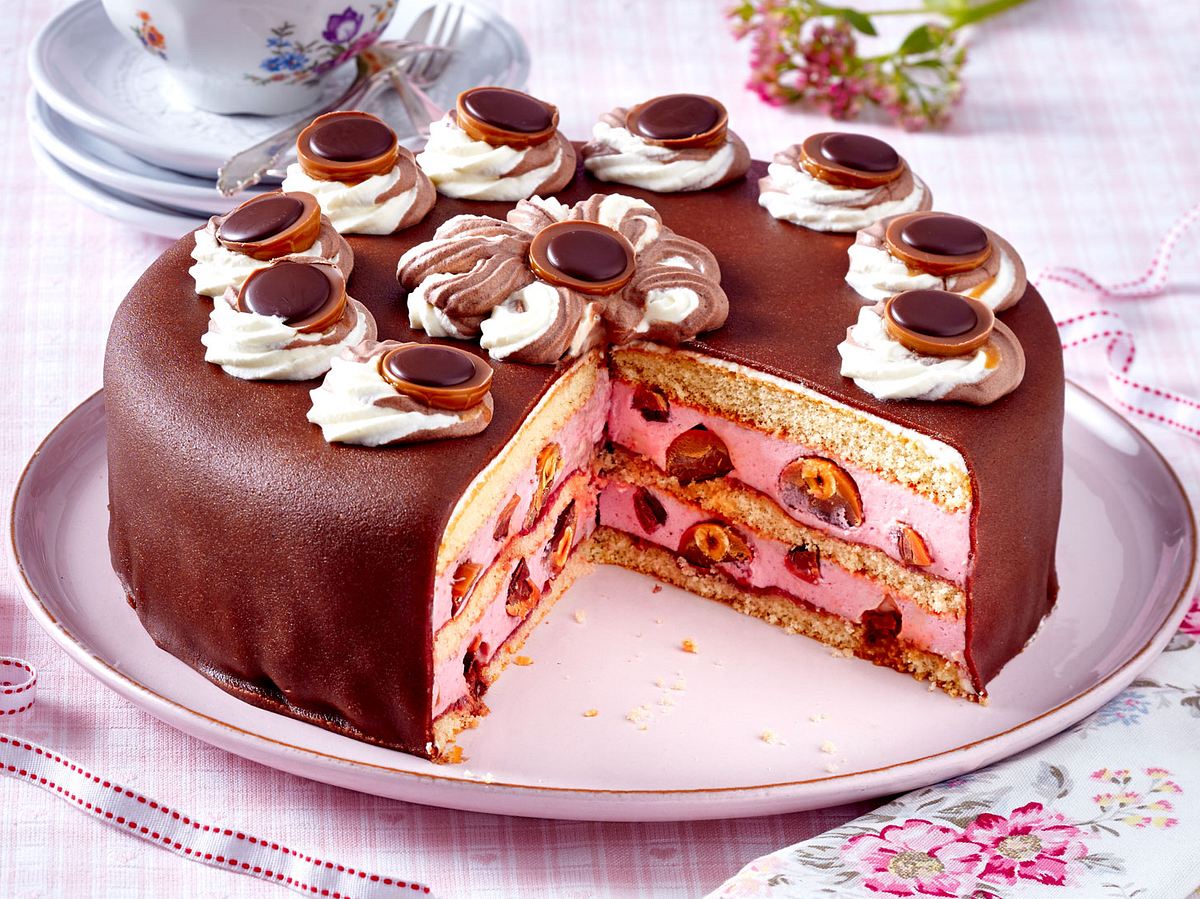 Toffifee-Torte mit Himbeercreme Rezept