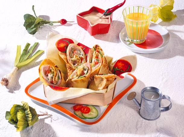 Tolle Puten-Wraps Rezept Tolle Puten-Wraps Rezept