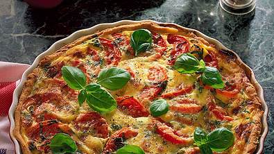 Tomaten-Basilikum Quiche Rezept - Foto: LECKER @ Bauer Media Group