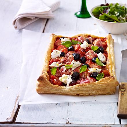 Tomaten-Blätterteig-Quiche Rezept