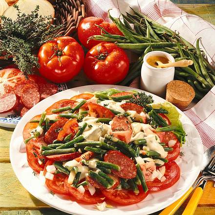 Tomaten Bohnen Salat Rezept Lecker