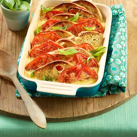 Tomaten-Brotauflauf Rezept