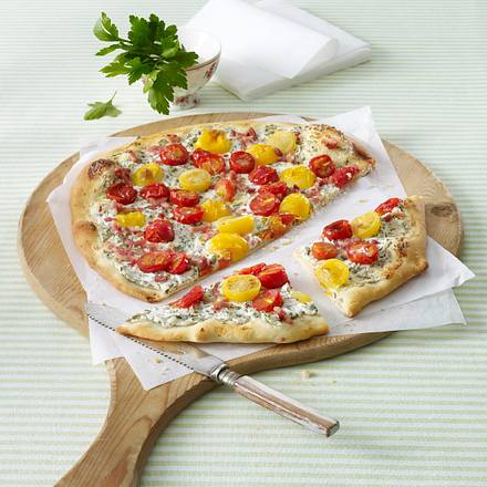 Tomaten-Flammkuchen Rezept Tomaten-Flammkuchen Rezept
