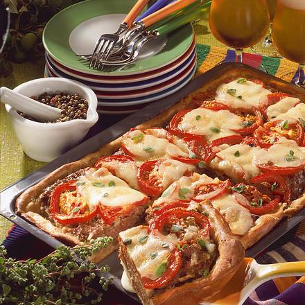 Tomaten-Hack-Kuchen Rezept