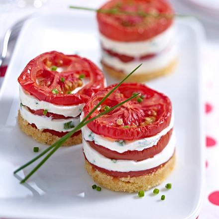 Tomaten-Käse-Türmchen Rezept Tomaten-Käse-Türmchen Rezept