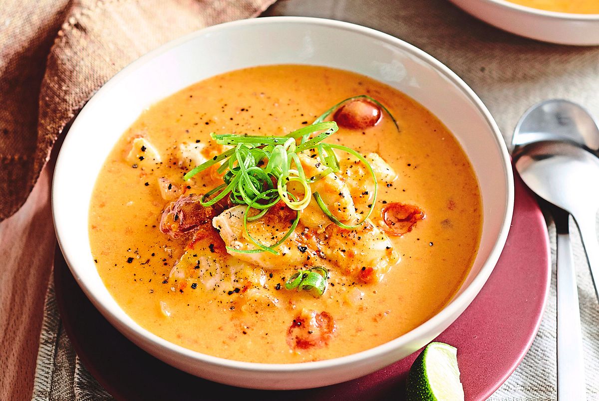 Tomaten-Kokos-Suppe „Fisch wie nix“ Rezept