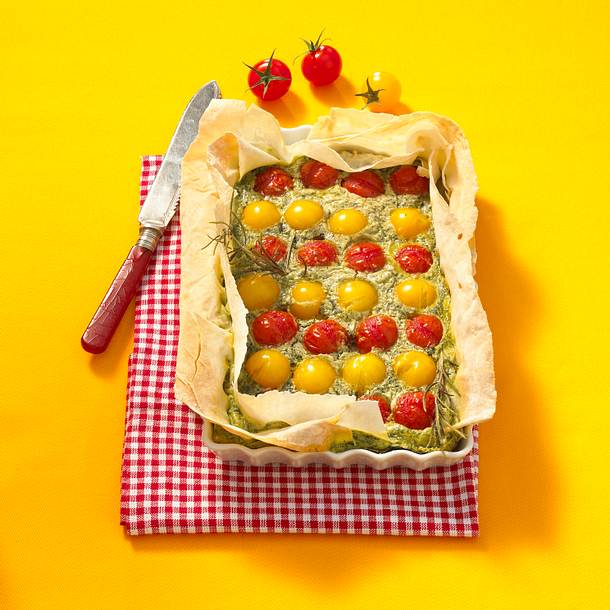 Tomaten-Kräuterquiche Rezept Tomaten-Kräuterquiche Rezept