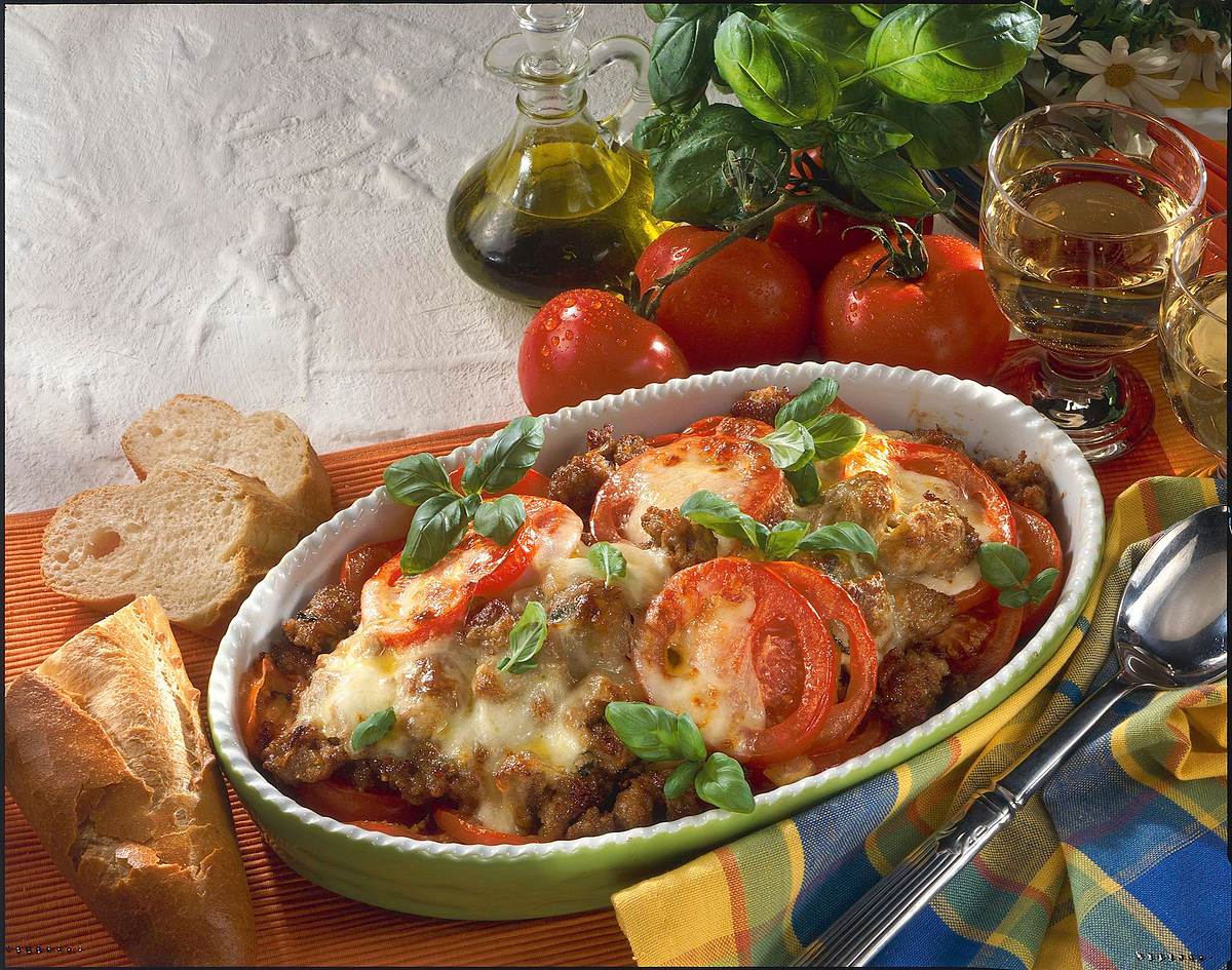 Tomaten-Mett-Auflauf Rezept