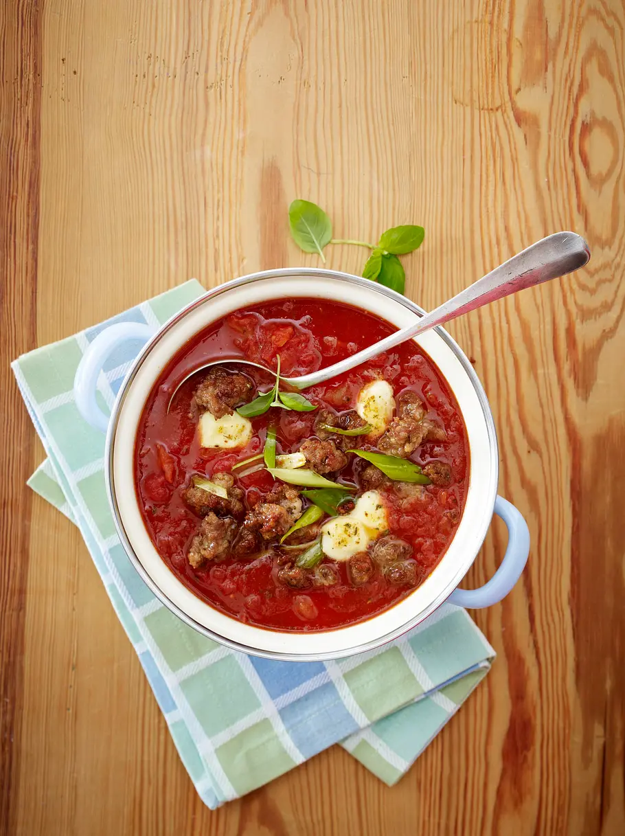Tomaten-Mett-Eintopf Napoli Rezept Tomaten-Mett-Eintopf Napoli Rezept