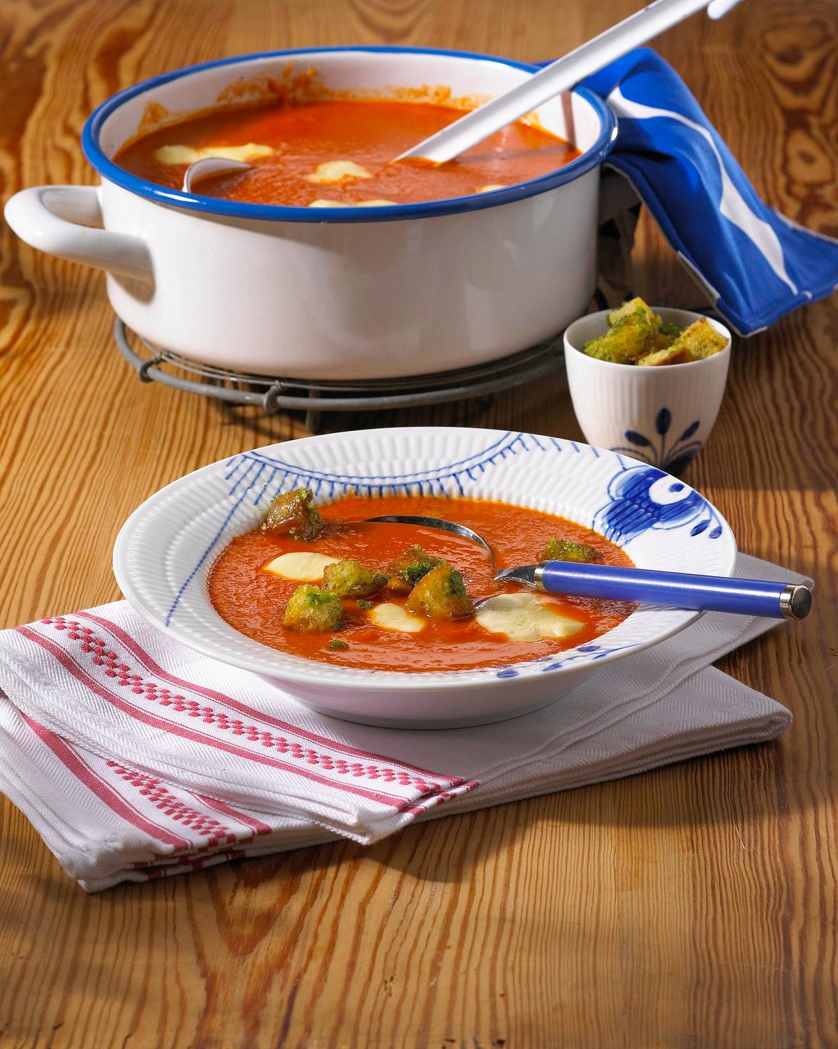 Tomaten-Mozzarella-Suppe Rezept