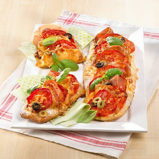 Tomaten-Pizza-Zungen Rezept Tomaten-Pizza-Zungen Rezept