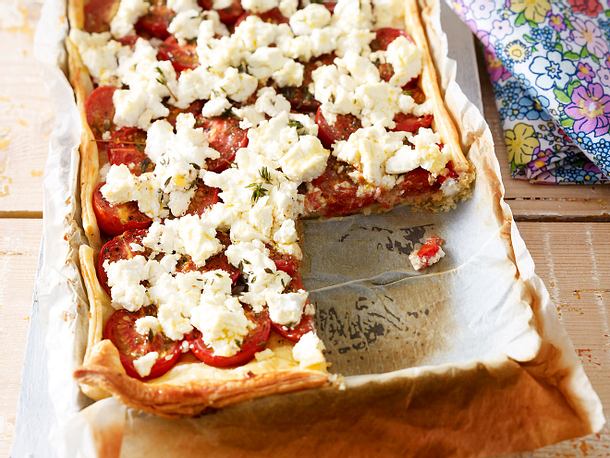 Tomaten-Ziegenkäse-Tarte Rezept Tomaten-Ziegenkäse-Tarte Rezept