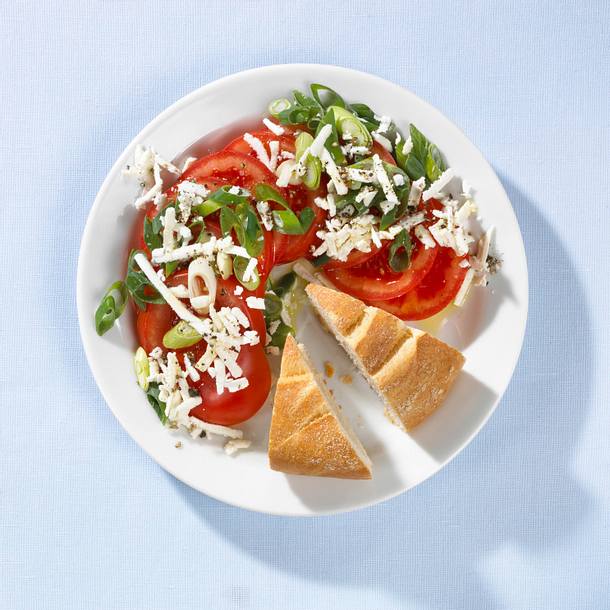 Tomatenbrot mit Schafskäse Rezept