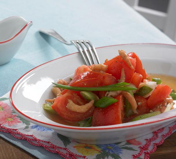 Tomatensalat mit Krabben Rezept Tomatensalat mit Krabben Rezept