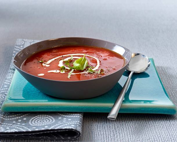 Tomatensuppe mit Basilikum (Vatertag) Rezept Tomatensuppe mit Basilikum (Vatertag) Rezept