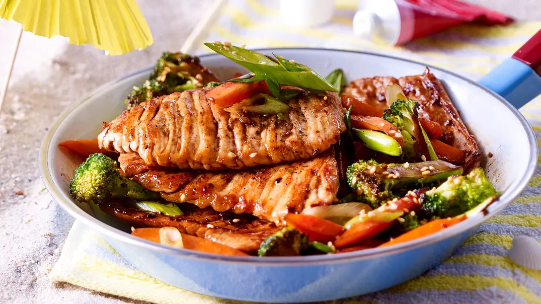 Topless Teriyaki-Schnitzel Rezept - Foto: LECKER @ Bauer Media Group Topless Teriyaki-Schnitzel Rezept - Foto: LECKER @ Bauer Media Group