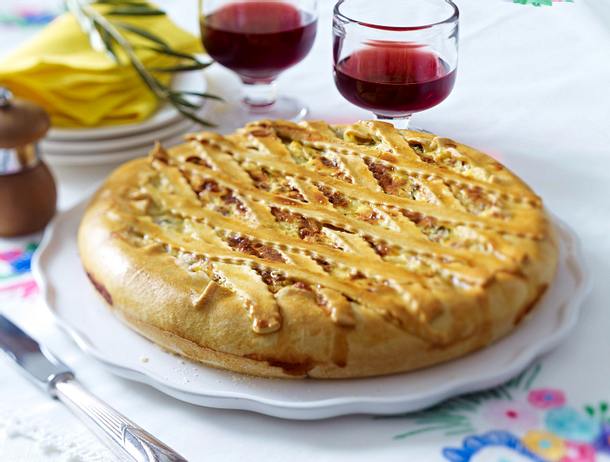 Torta rustica alla pugliese (Bauerntorte aus Apulien) Rezept Torta rustica alla pugliese (Bauerntorte aus Apulien) Rezept