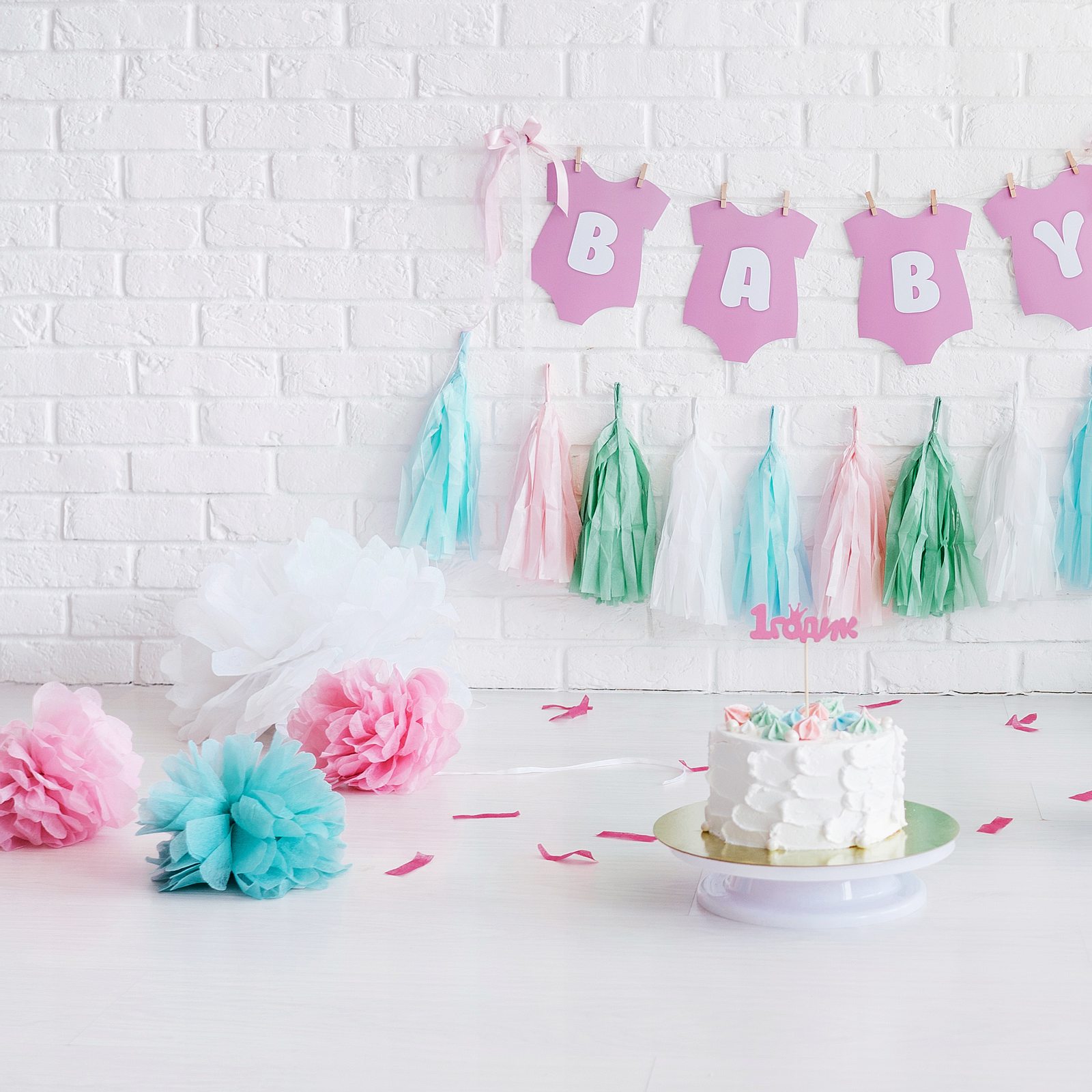 Holz Tortenaufsatz Für Babyparty & 1. Geburtstag | Rustikale Dekoration | Einfach & Elegant | Zum Fotografieren