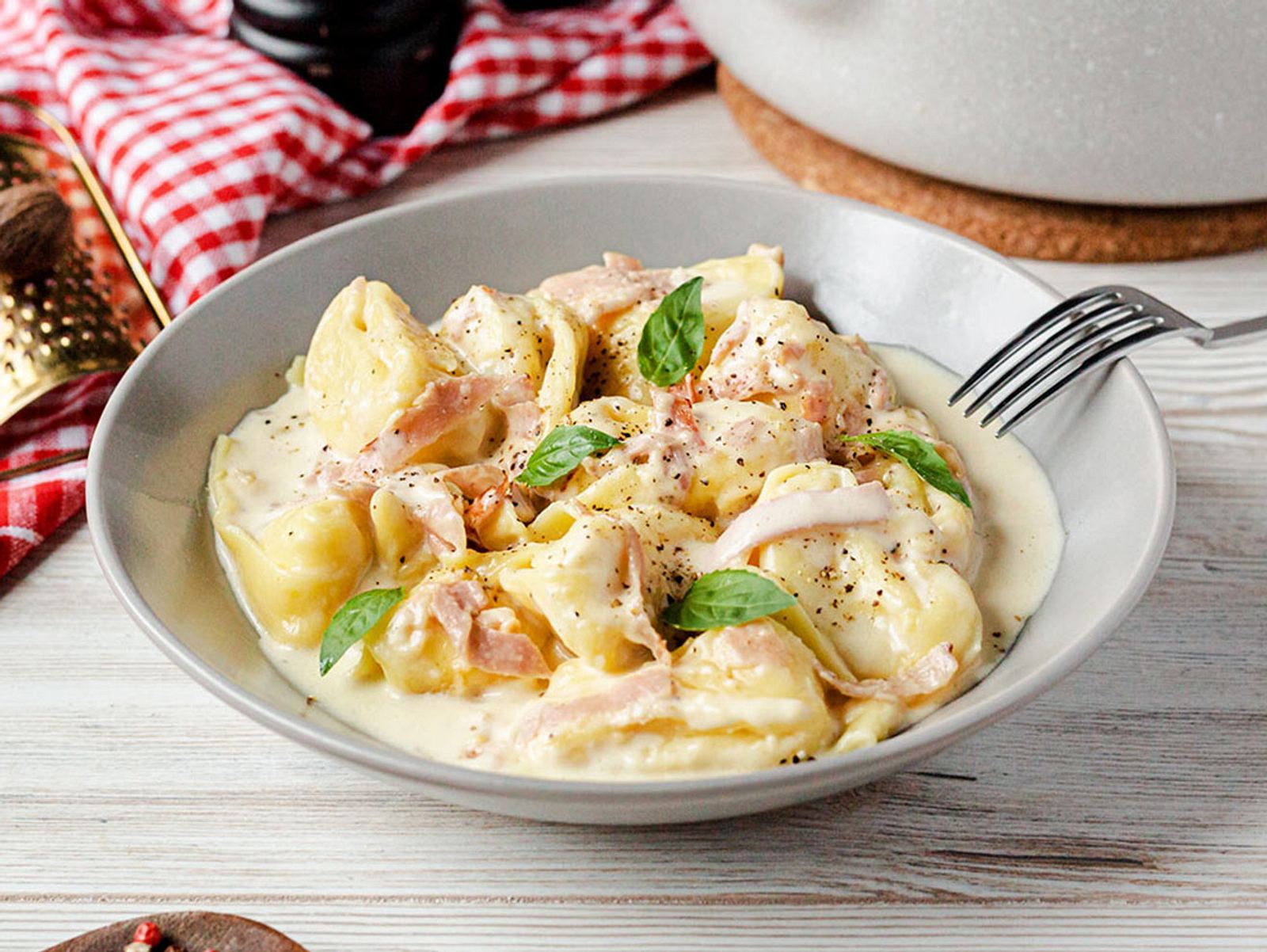 Tortellini alla panna das Originalrezept Rezept LECKER