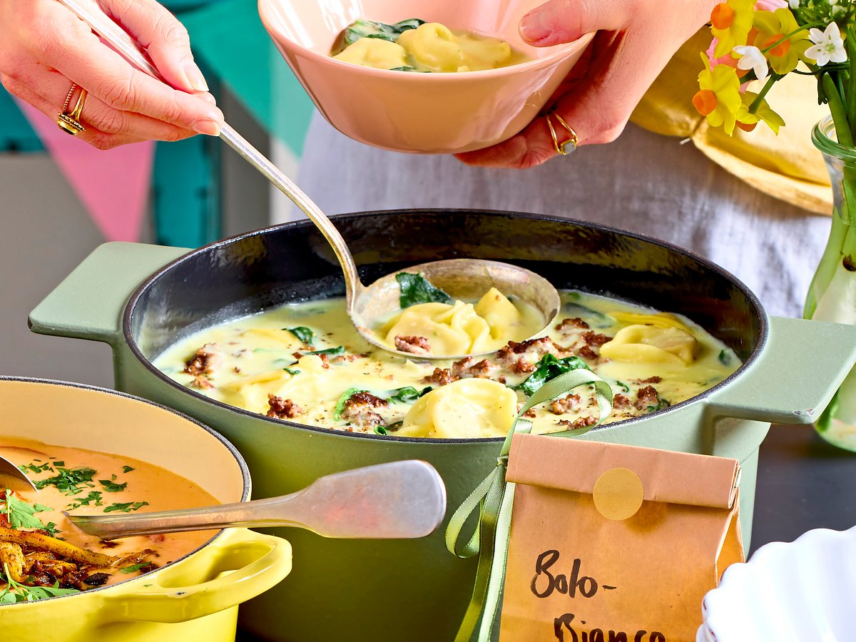 Tortellini-Bolo-bianco-Suppe Rezept