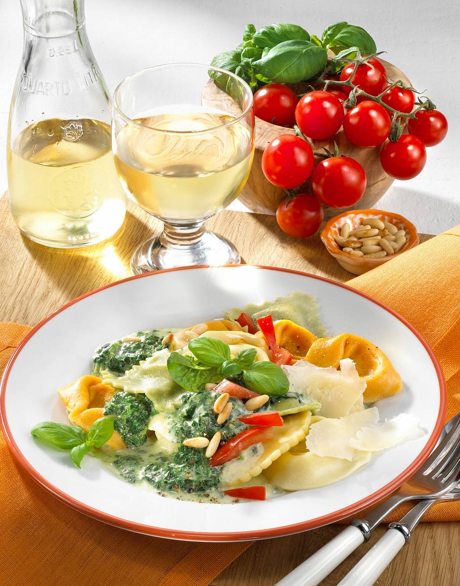 Tortellini mit Spinat Rezept