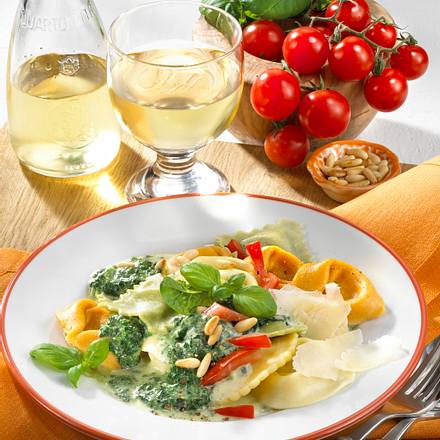 Tortellini mit Spinat Rezept