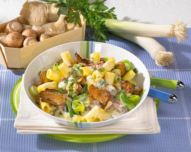 Tortiglioni mit Pilzsoße Rezept Tortiglioni mit Pilzsoße Rezept