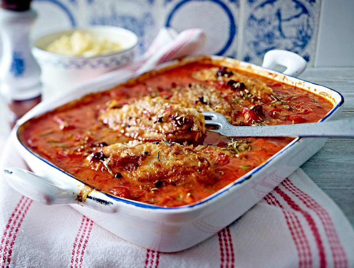 Toskanisches Hähnchen zu Blumenkohl-Kartoffel-Püree Rezept