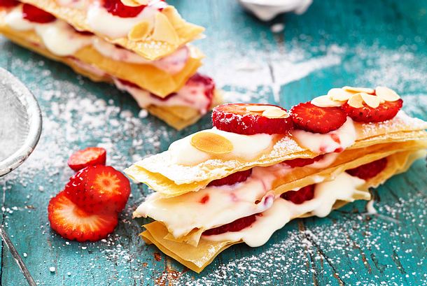 Tour Millefeuille mit Erdbeercreme Rezept Tour Millefeuille mit Erdbeercreme Rezept