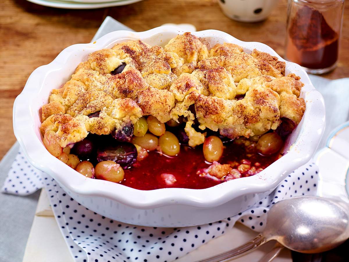 Trauben-Crumble Rezept