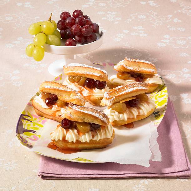 Trauben-Eclairs Rezept Trauben-Eclairs Rezept