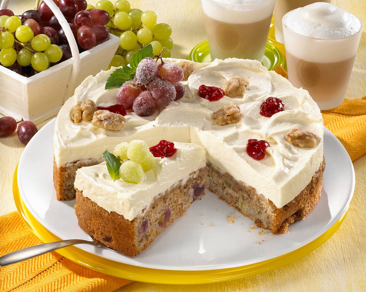 Trauben-Nuss-Torte Rezept