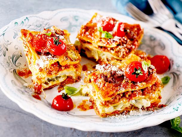 Triple-Cheese-Lasagne mit Spitzkohl Rezept-F8596801