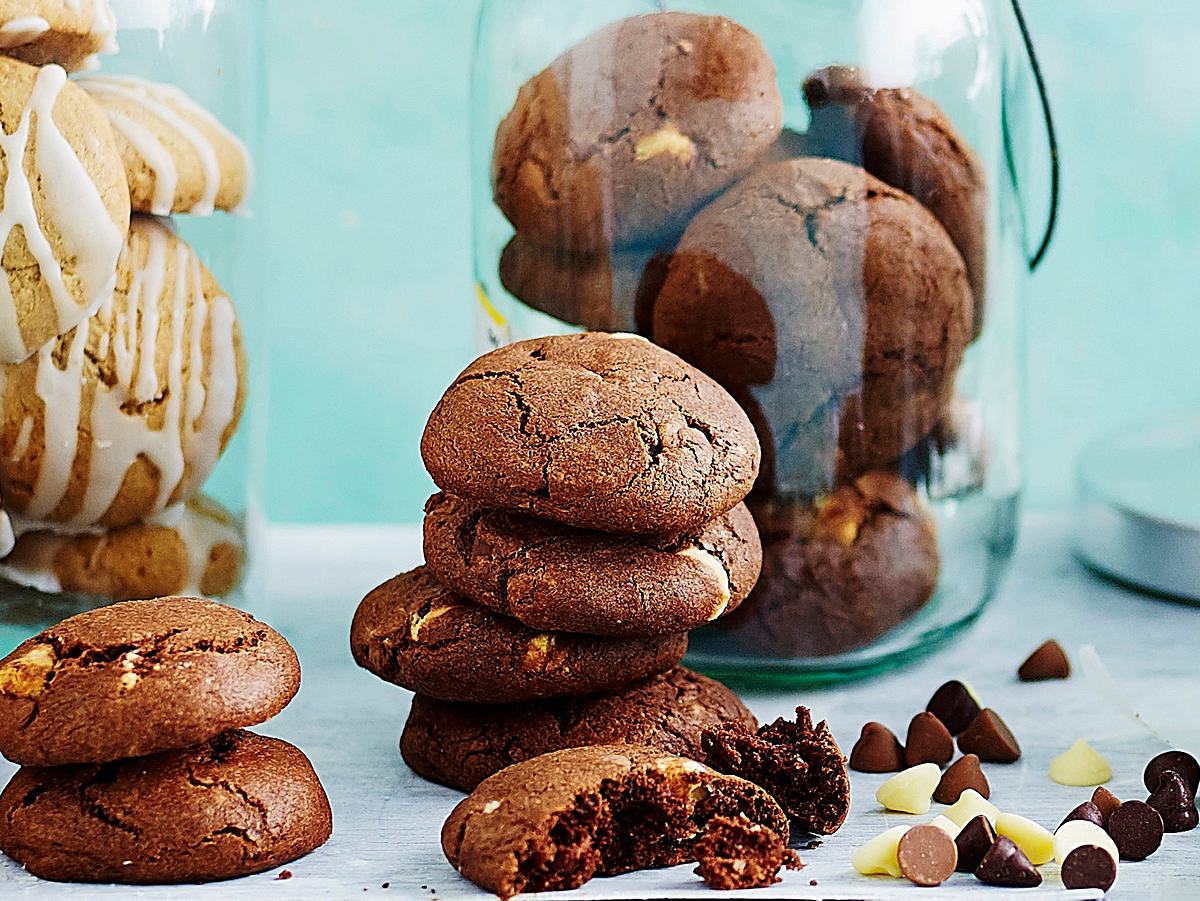 Triple Choc Cookies Rezept