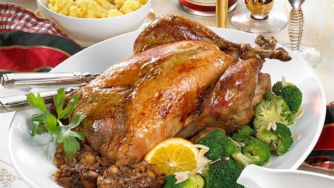 Truthahn mit Brot-Speck-Füllung & Cranberry-Soße Rezept - Foto: House of Food / Bauer Food Experts KG