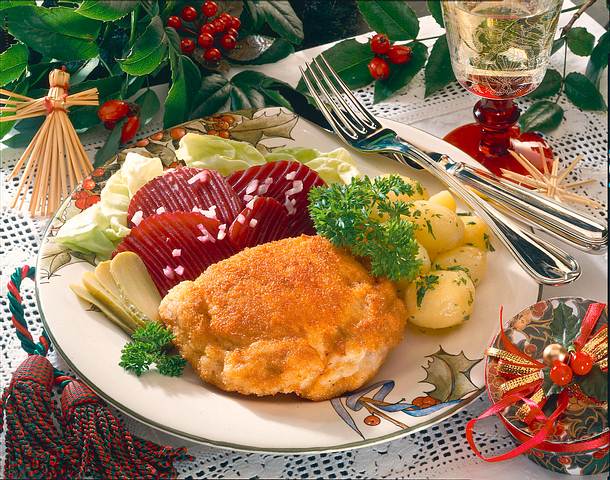 Truthennenschnitzel gefüllt mit Maronen Rezept