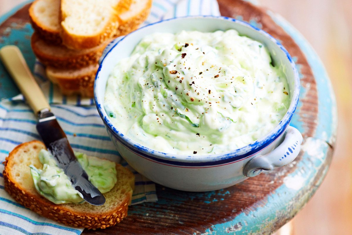 Tsatsiki-Creme mit Minze Rezept