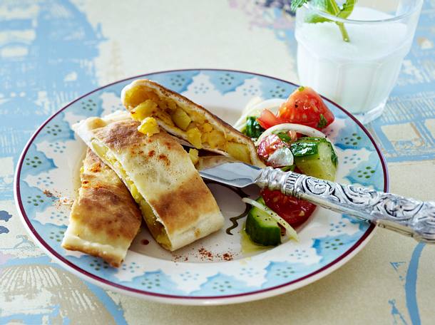Türkische Fladen mit Kartoffelfüllung Rezept