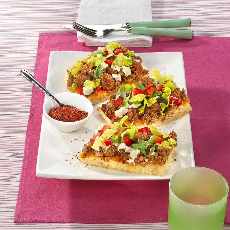 Türkische Hackfleischpizza Rezept Türkische Hackfleischpizza Rezept