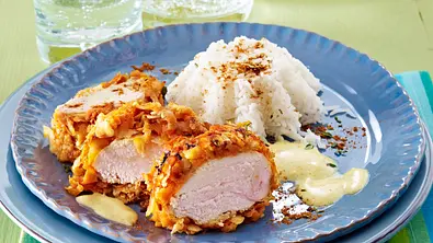 TV Promi Dinner: Hühnerfilet im Gemüsemantel mit Reis von Liliana Matthäus Rezept - Foto: LECKER @ Bauer Media Group
